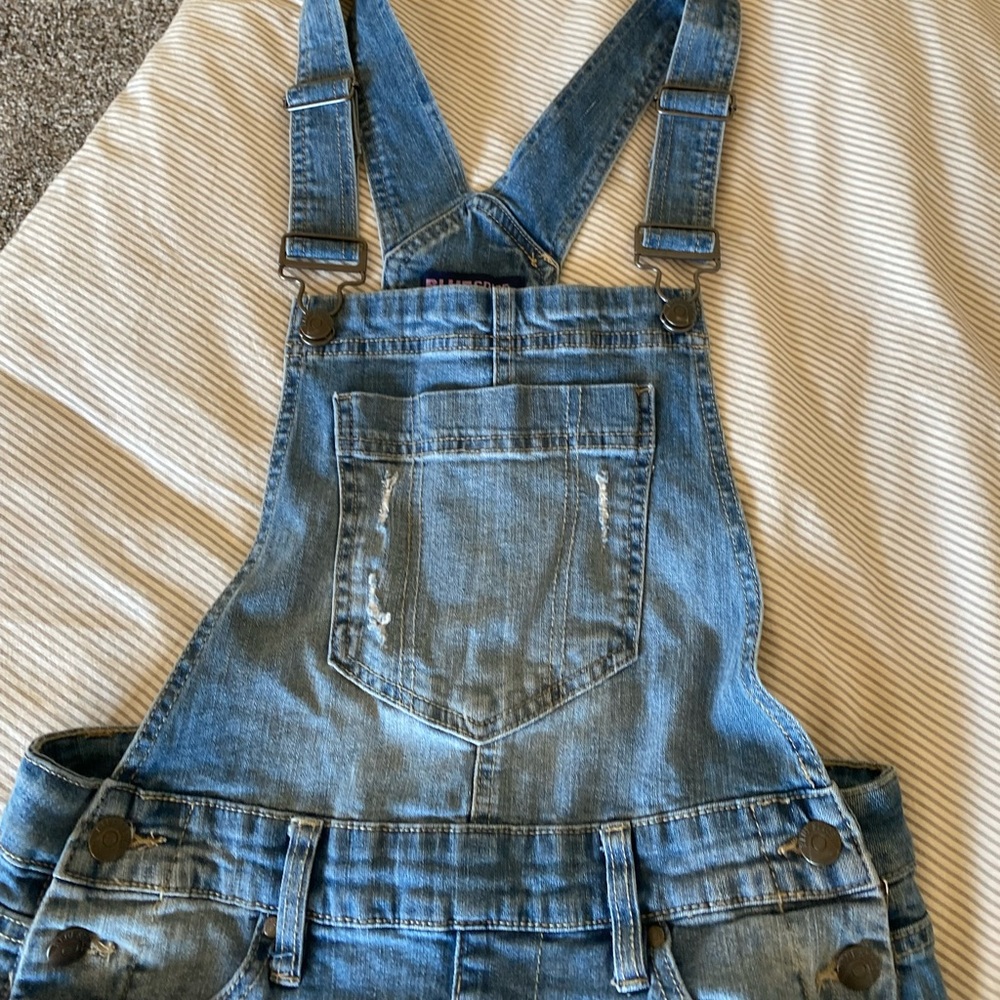 Blue overalls. Size 7 in womens.